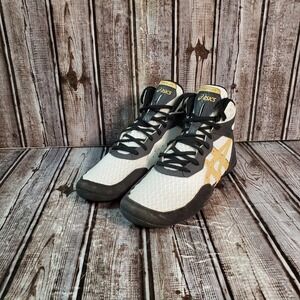 ASICS Kid's Matflex 7 Beat the Streets Wrestling Shoes White Champagne Size 4.5
